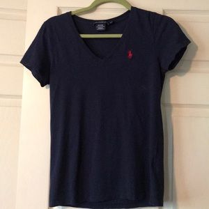 Navy Polo vneck